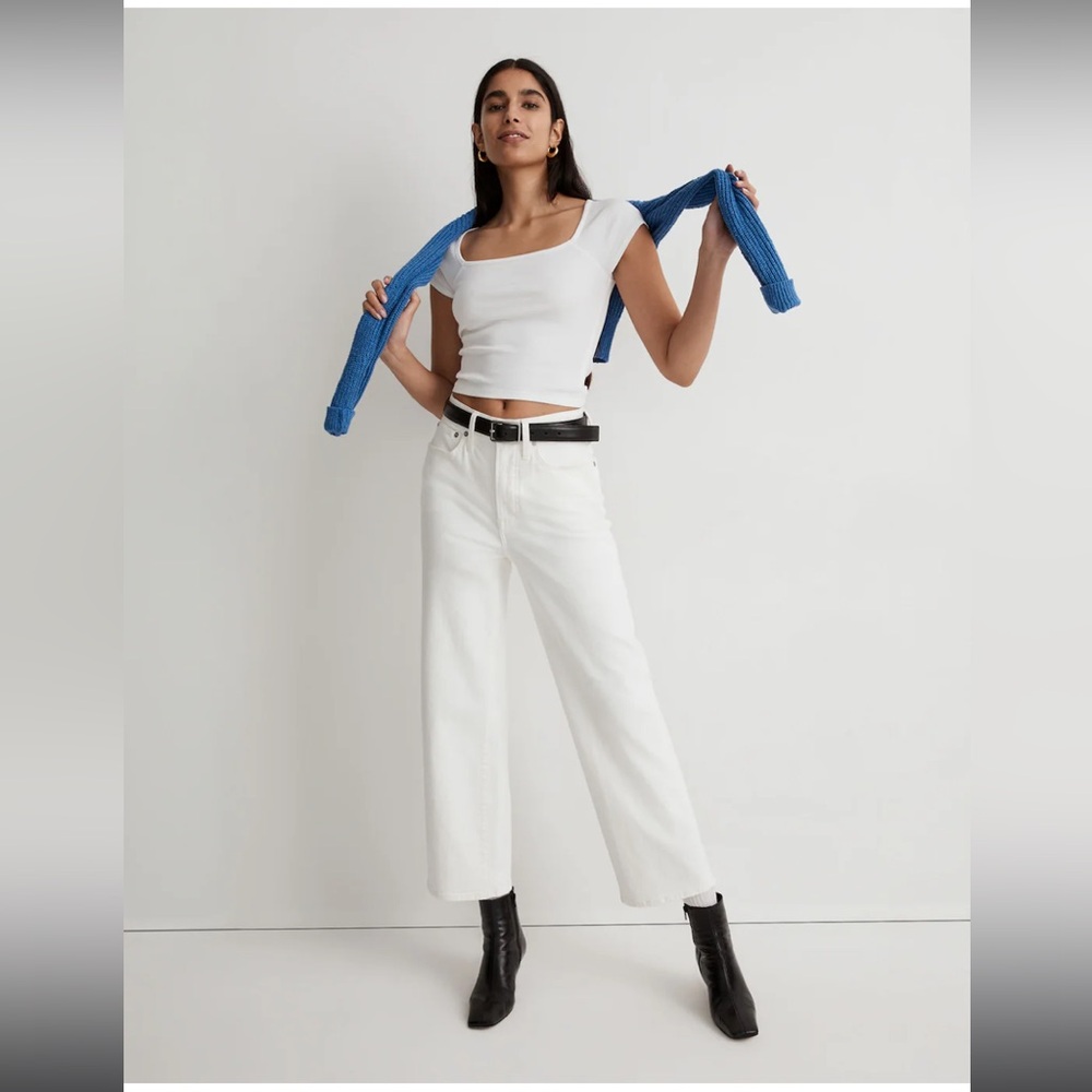 MOVING SALE | NWT The Tall Perfect Vintage Wide-Leg Crop Jean, Size 33 Tall - Picture 4 of 6